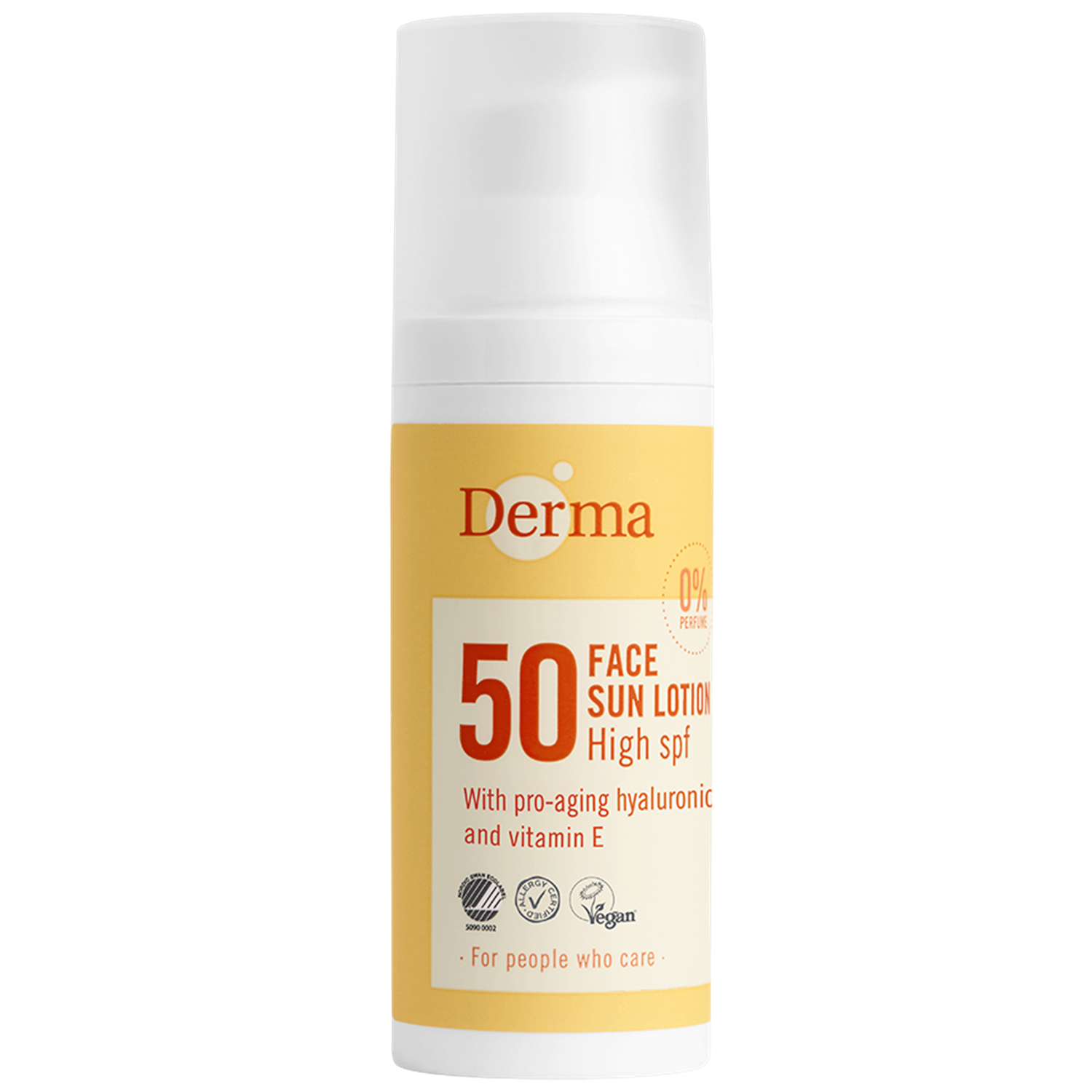 Derma Ansigtssolcreme Spf50  50 Ml    økologisk Solcreme   Vandfast Solcreme