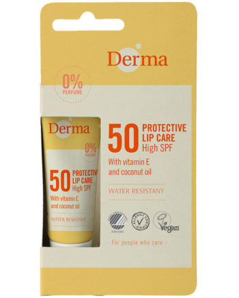 Derma Sun Lip Balm Spf50  10 Ml    Vandfast Solcreme