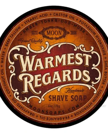 Moon Soaps Barbersæbe  Warmest Regards  170 Gr