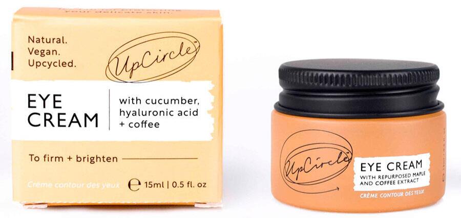 Upcircle Eye Cream With Hyaluronic Acid   Coffee  15ml