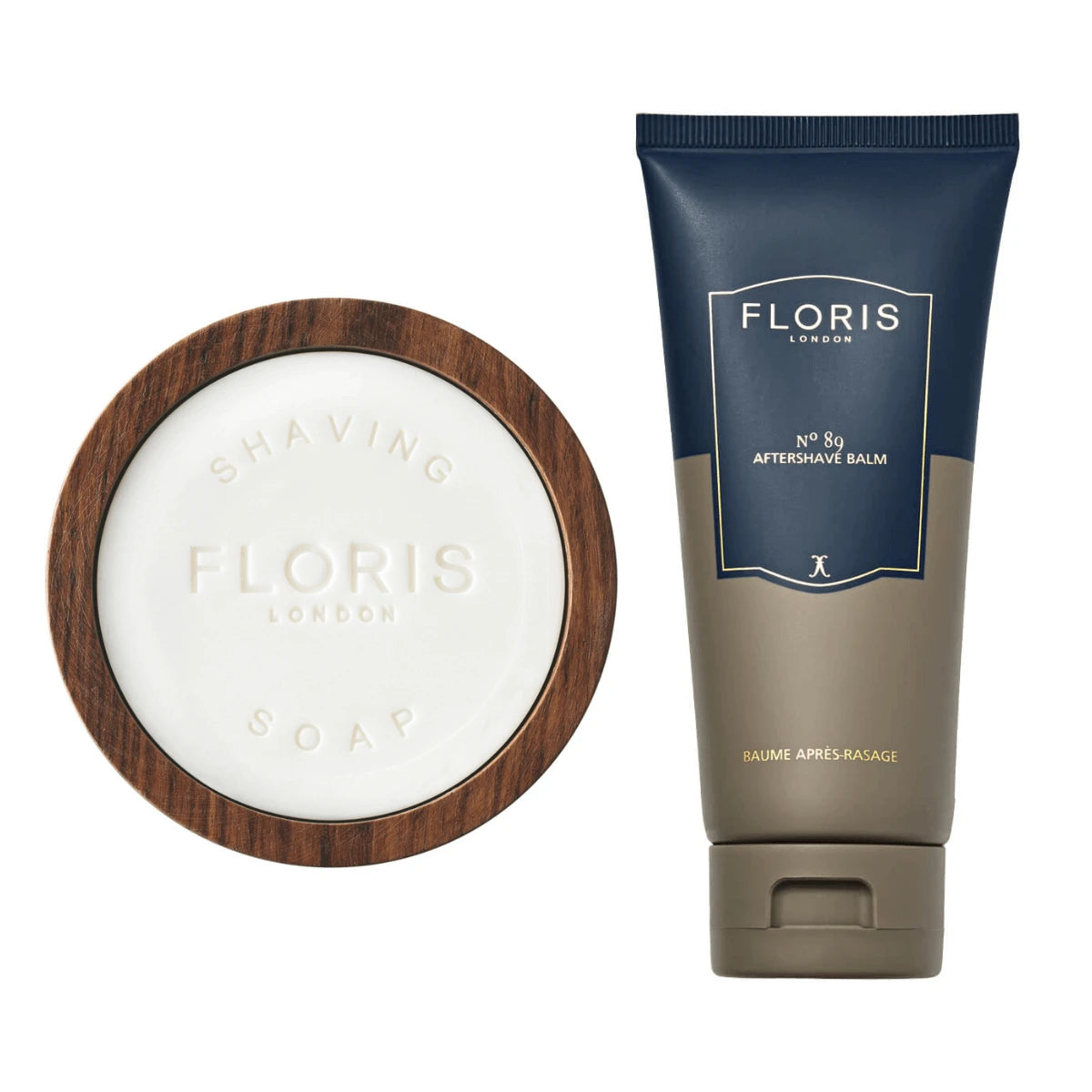 Floris London No 89 Sæt Med Barbersæbe Og Aftershave Balm