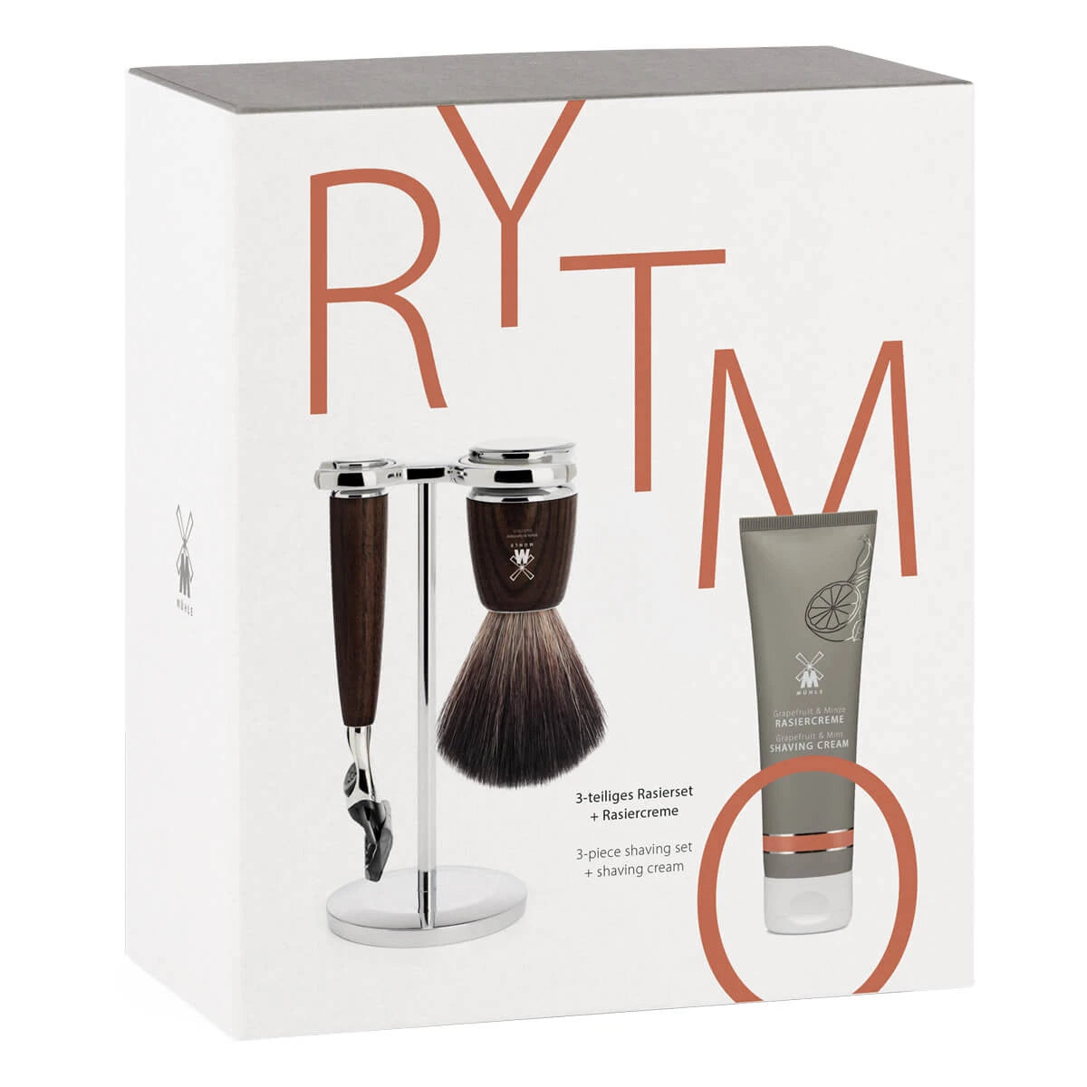 M? Hle Shaving Gaveæske Med Barbersæt Og Barbercreme  Rytmo