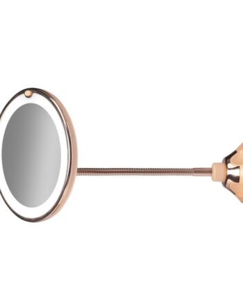 Gillian Jones X10 Led Light Goose Neck Suction Mirror Rosegold