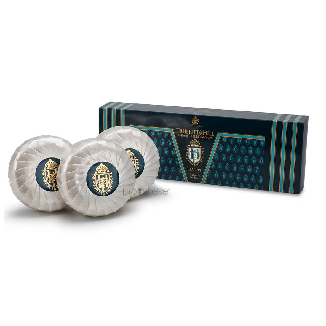 Truefitt   Hill Sæbe  Grafton  Triple Milled  3x150 Gr