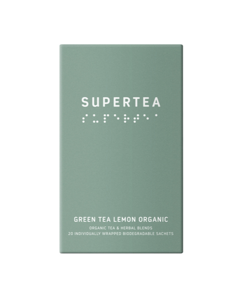 Supertea Green Tea Lemon øko Tebreve  20stk