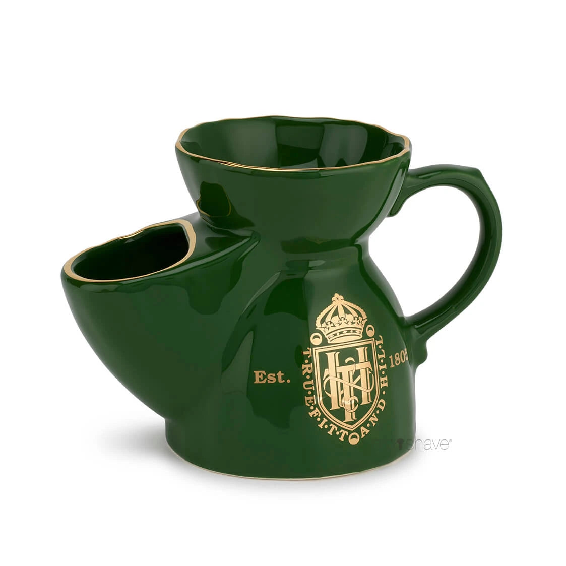 Truefitt   Hill Shaving Mug  Scuttle  Green