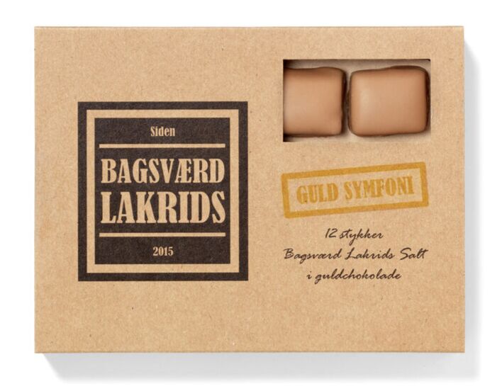 Bagsværd Lakrids Symfoni æske  Quot Guld Symfoni Quot  125g