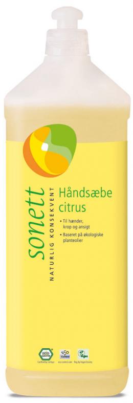 Sonett Håndsæbe Citrus   1 Ltr