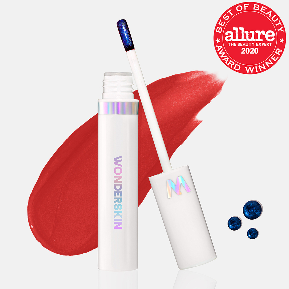 Wonderskin Wonder Blading Lip Stain Masque   Quot Hayley Quot   Rich Neutral Red  4ml