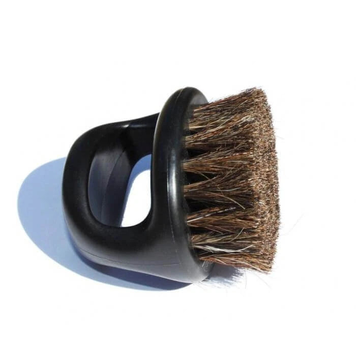 Irving Barber Company Knuckle Brush  Medium Soft  Black