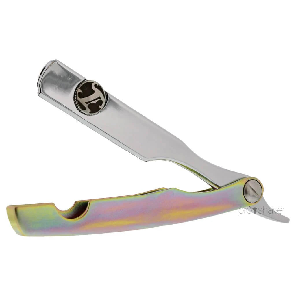 Irving Barber Company Straight Razor  Yellow Zinc   Chrome
