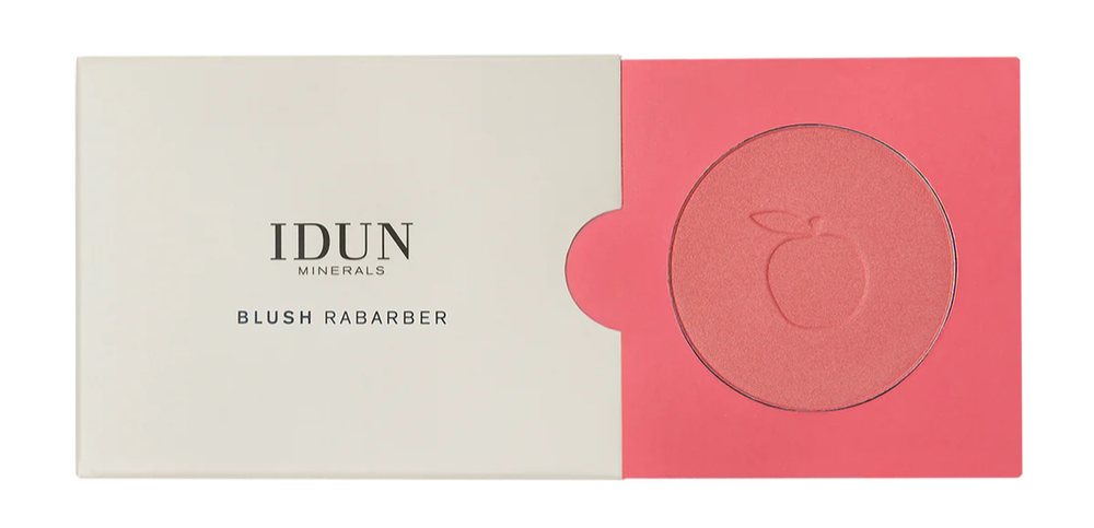 Idun Minerals Blush  Quot Rabarber Quot   Golden Pink  5g