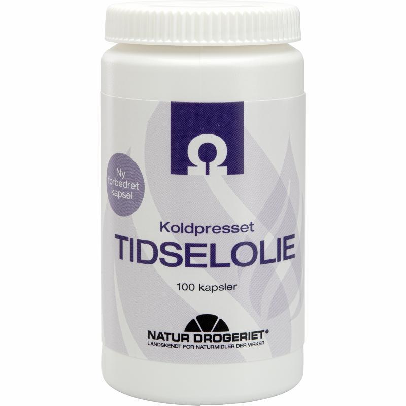 Tidselolie Naturdrogeriet   100 Kapsler