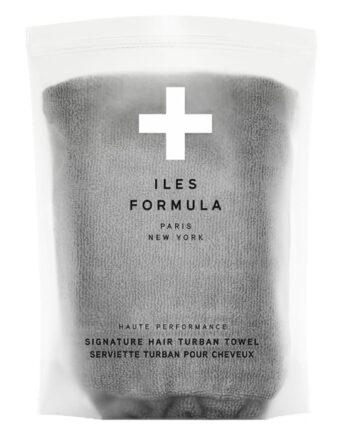 Iles Formula Hair Turban Towel Grey