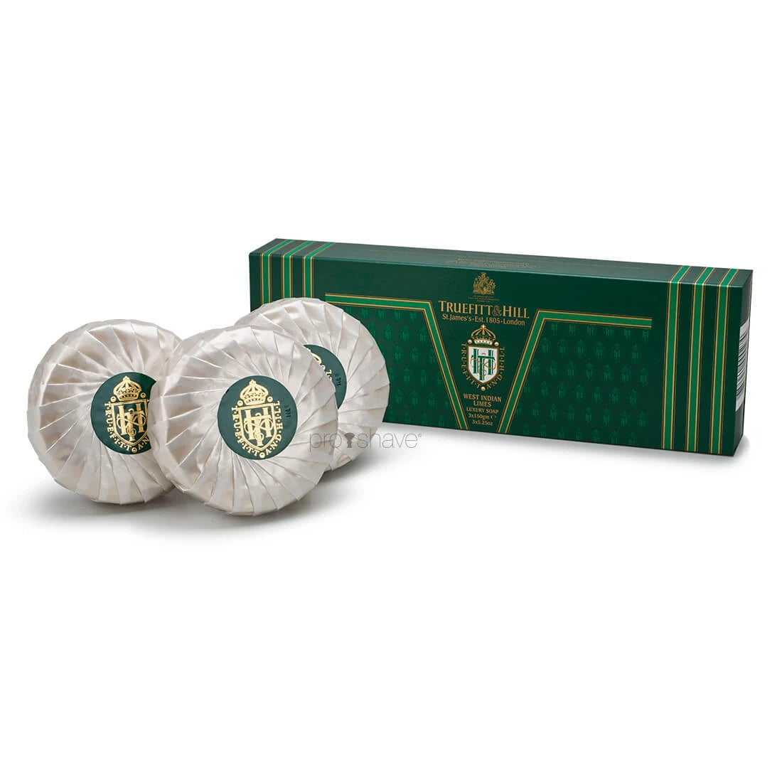 Truefitt   Hill Sæbe  West Indian Limes  Triple Milled  3x150 Gr