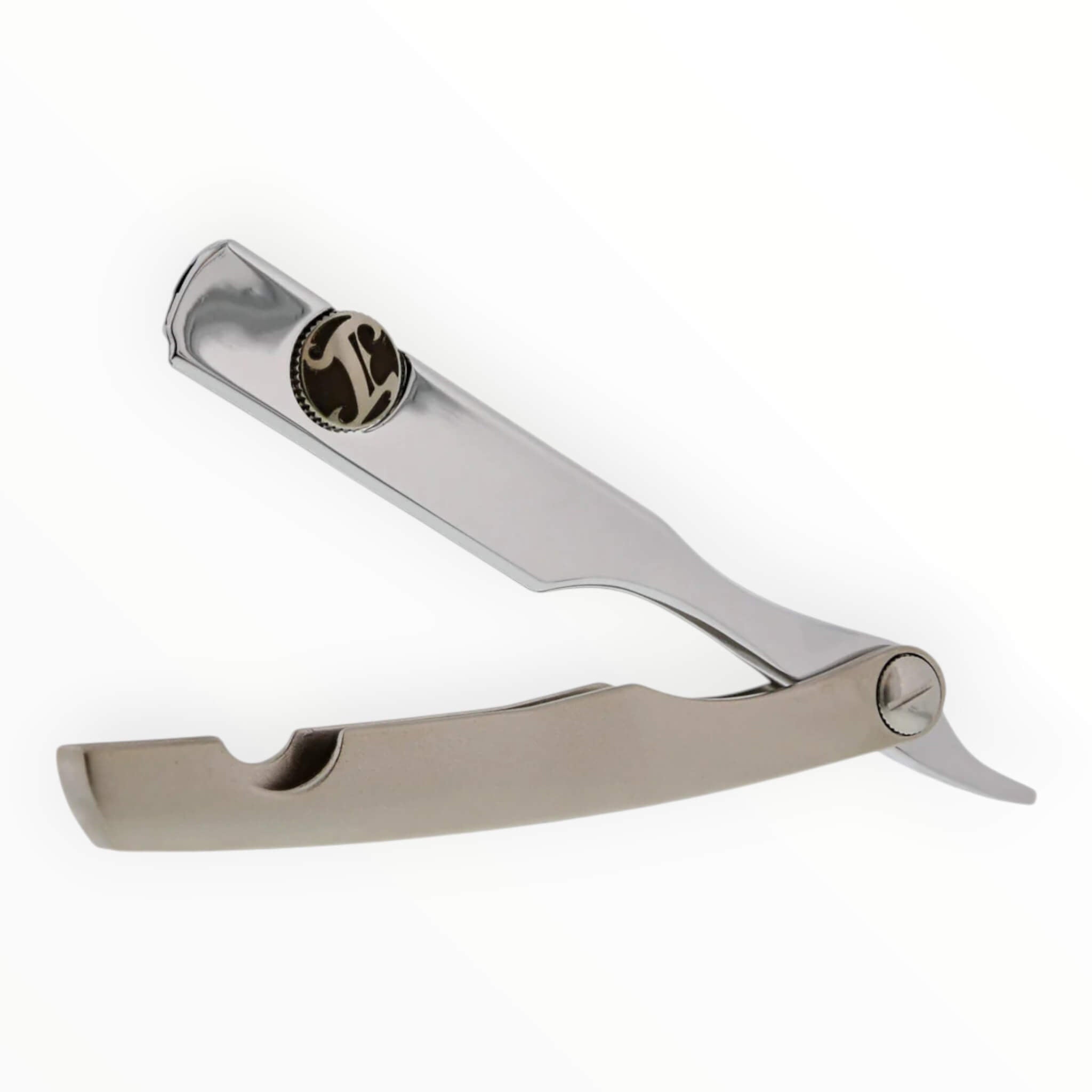 Irving Barber Company Straight Razor Nickel Chrome