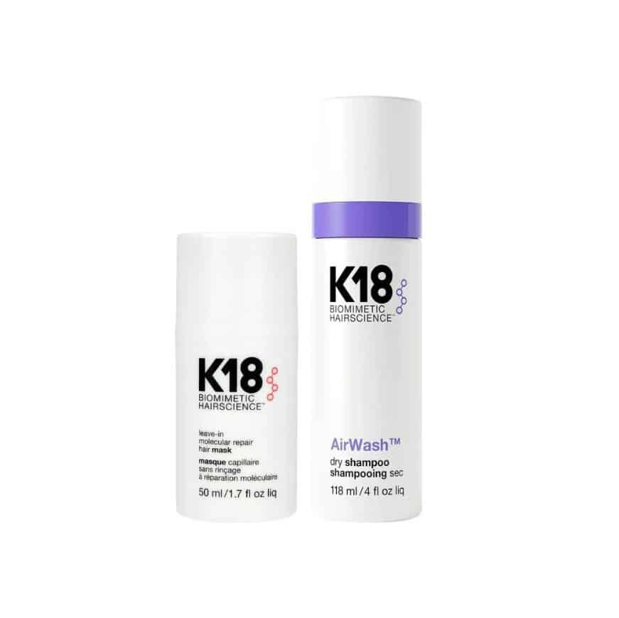 K18 Molecular Repair Mask 50ml   Air Wash Dry Shampoo 118ml