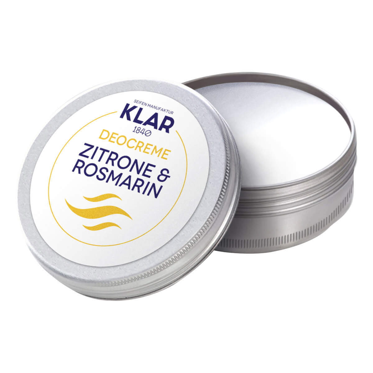 Klar Seifen Deodorant Creme Citron Rosmarin 65 Ml