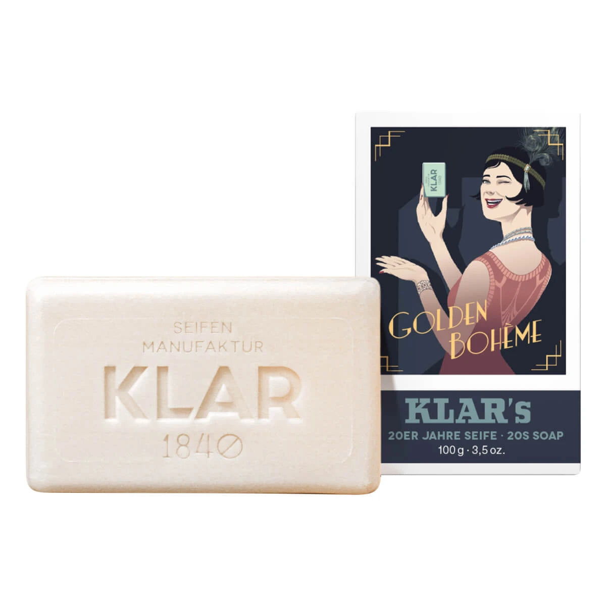 Klar Seifen Sæbe  20 Apos Er Retro  Golden Boh? Me  100 Gr