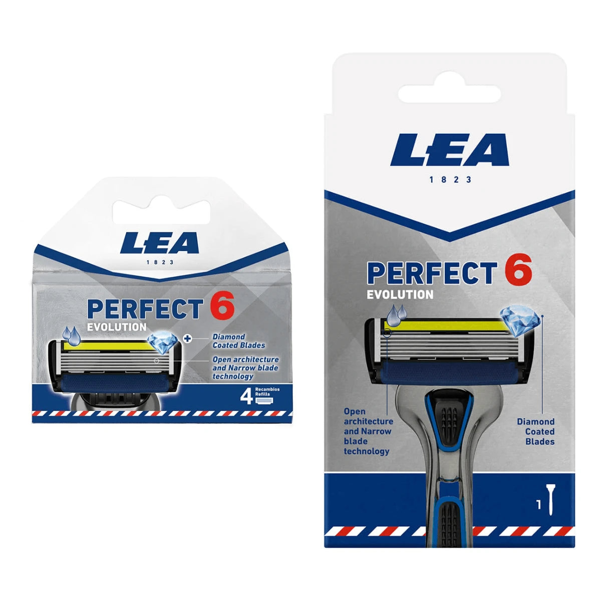 Lea Classic Perfect 6 Evolution Sæt Skraber Barberblade