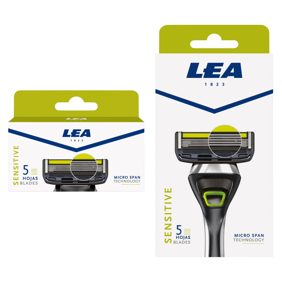 Lea Classic Sensitive 5 Sæt  Skraber   Barberblade