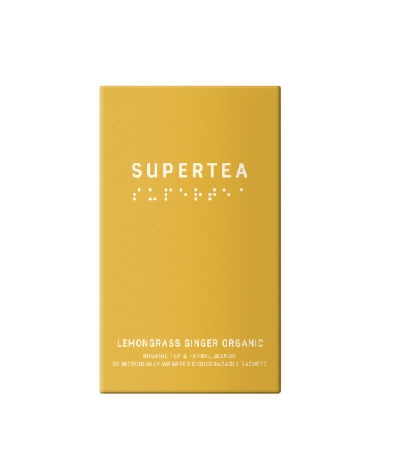 Supertea Lemongrass Ginger øko Tebreve  20stk