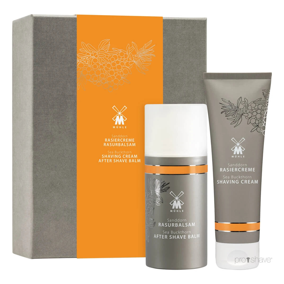 M? Hle Shaving Gaveæske Med Barbercreme Og Aftershave Balm  Havtorn
