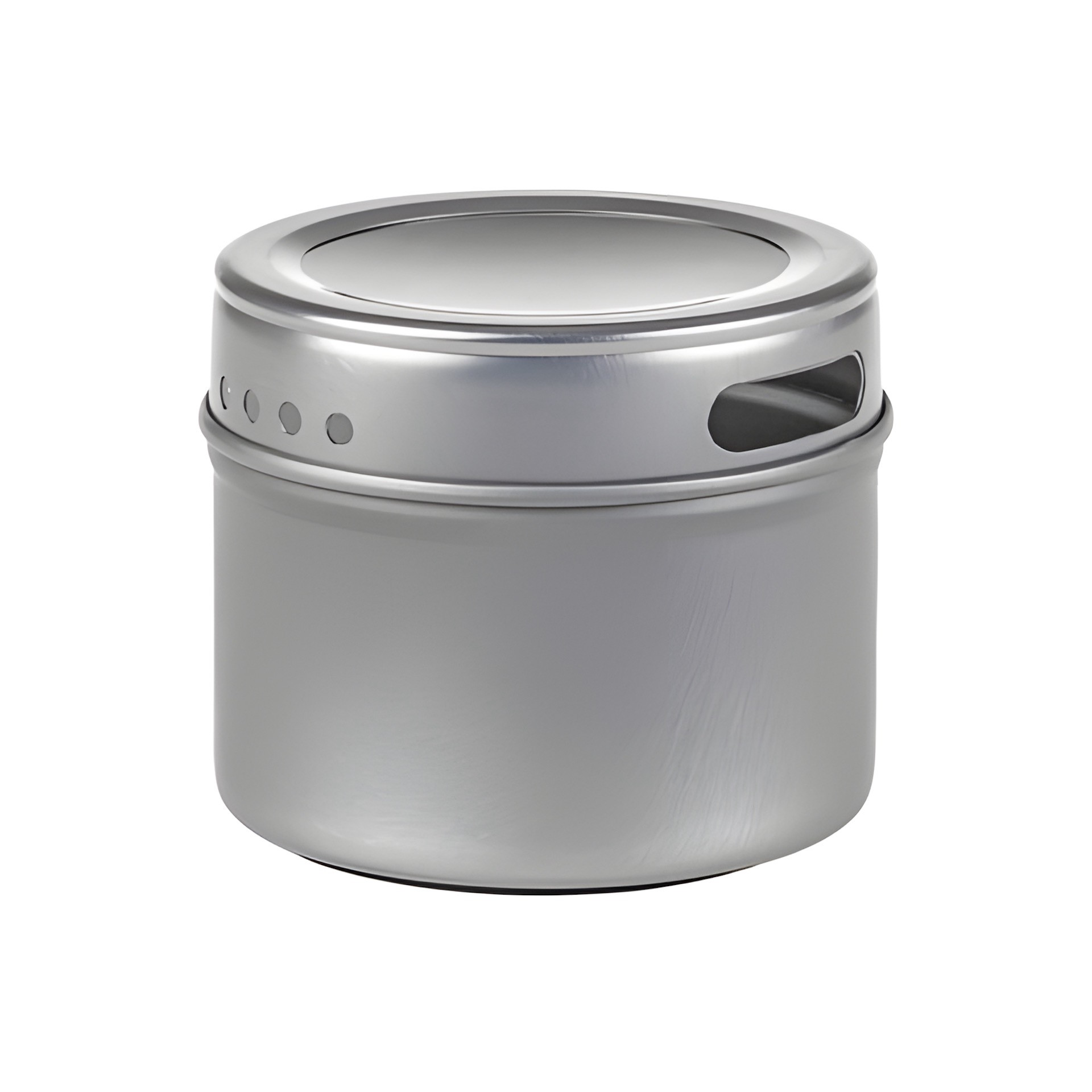 Magnetisk Metaldåse Med Gennemsigtigt Låg   110 Ml
