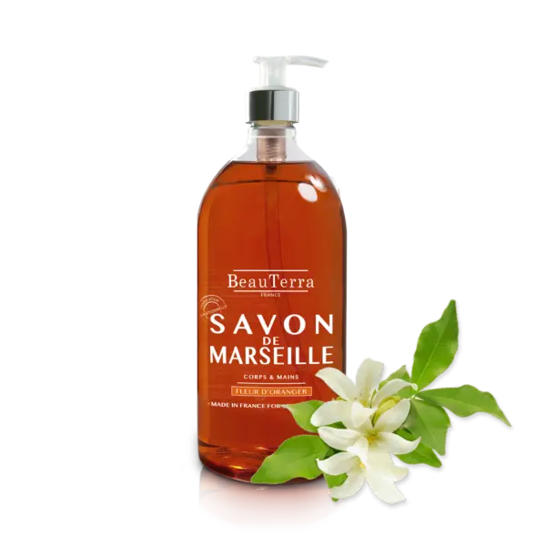Beau Terra Marseille Liquid Soap   Orange Blossom  1000ml