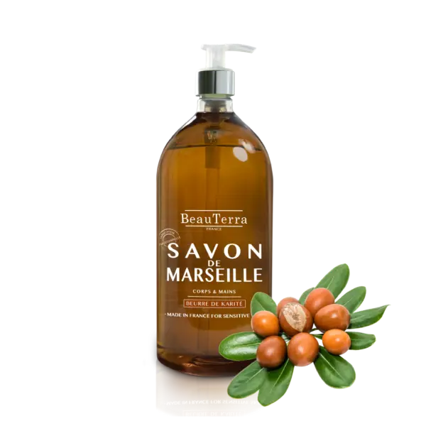 Beau Terra Marseille Liquid Soap   Shea Butter  1000ml