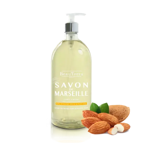 Beau Terra Marseille Liquid Soap   Almond Oil  300ml