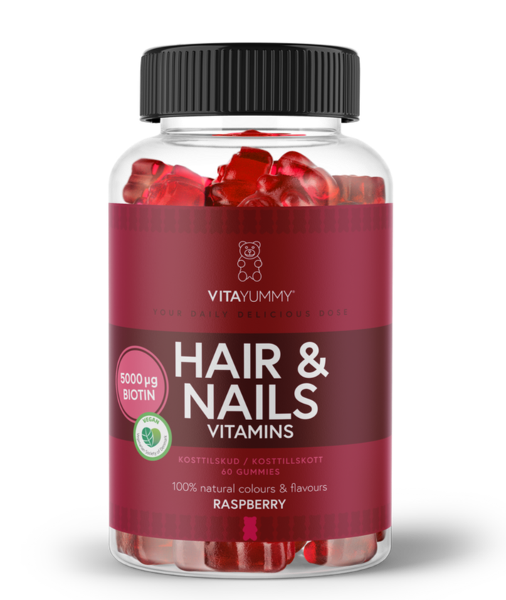 Vitayummy Hair   Nails Vitaminer  60stk