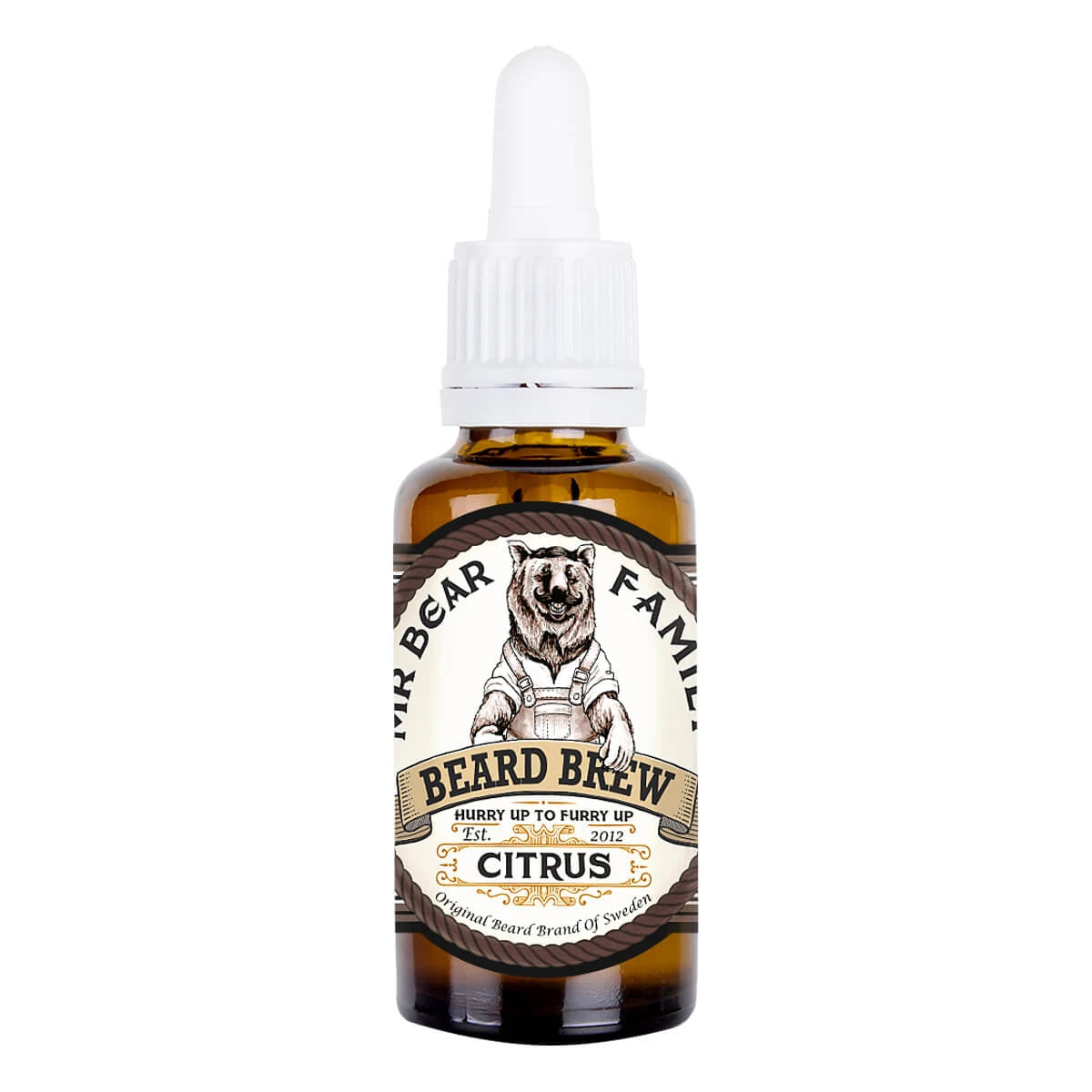 Mr  Bear Skægolie  Beard Brew Oil  Citrus  30 Ml