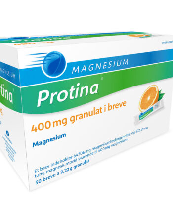 Magnesium Protina 400 Mg Appelsin   50 Breve Af 2 22 Gram