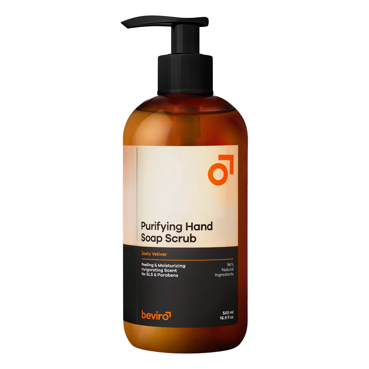 Beviro Purifying Hand Soap Scrub  Zesty Vetiver  500 Ml