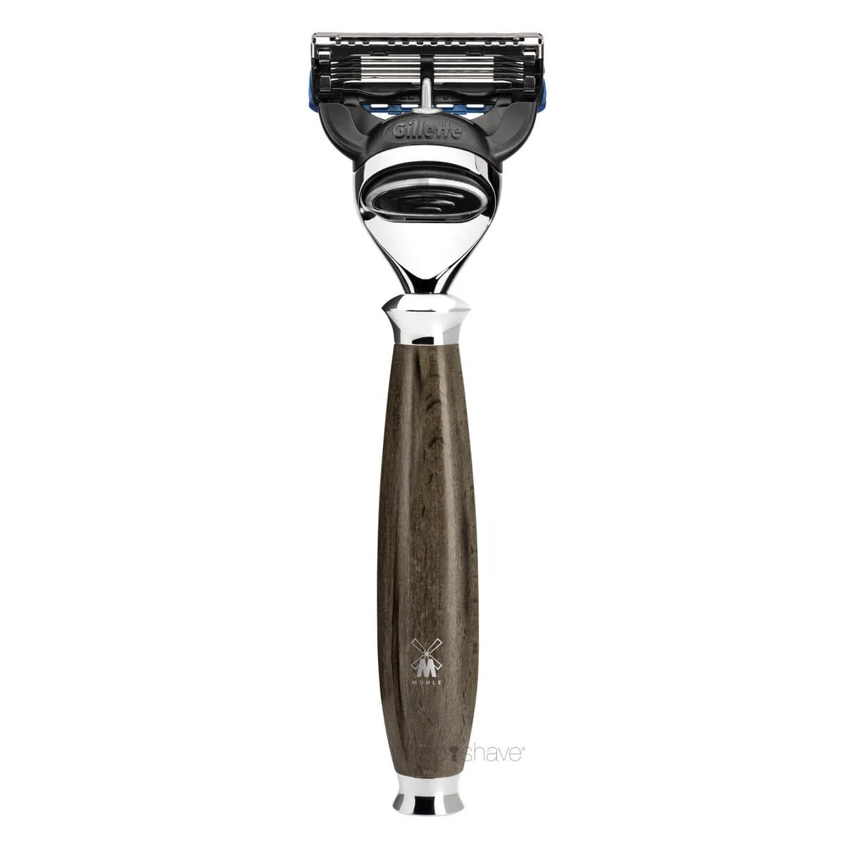 M? Hle Shaving Gillette Fusion Skraber  Purist  Grained Beech