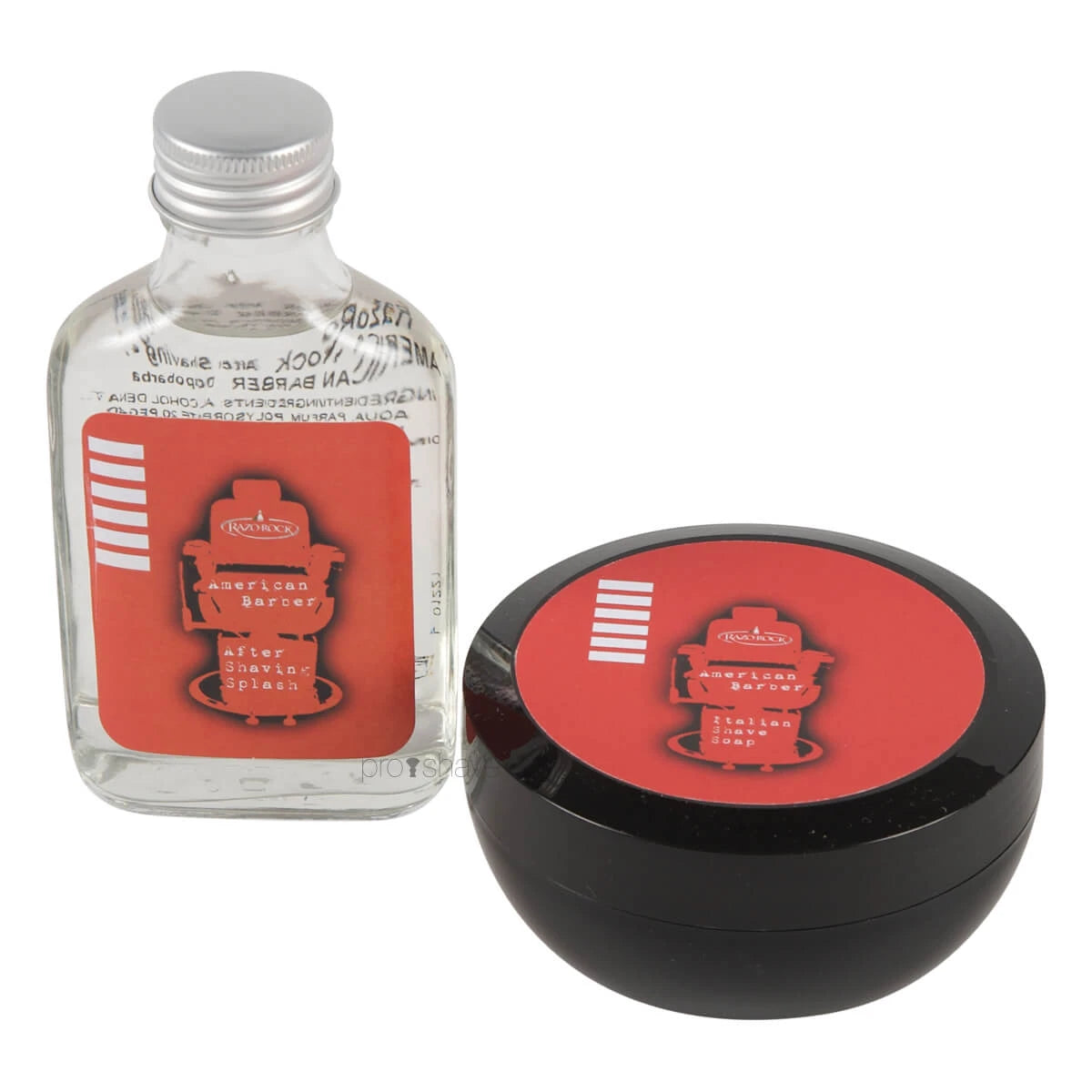 Razorock American Barber Sæt  Barbersæbe Og Aftershave