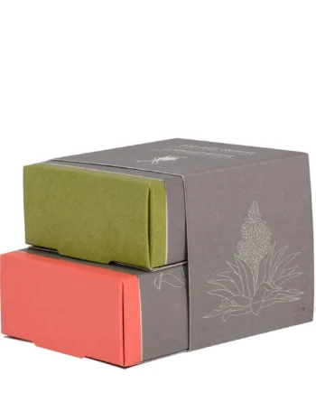 M? Hle Shaving Gaveæske Med 2 Barbersæber  Aloe Vera   Grapefrugt   Mint