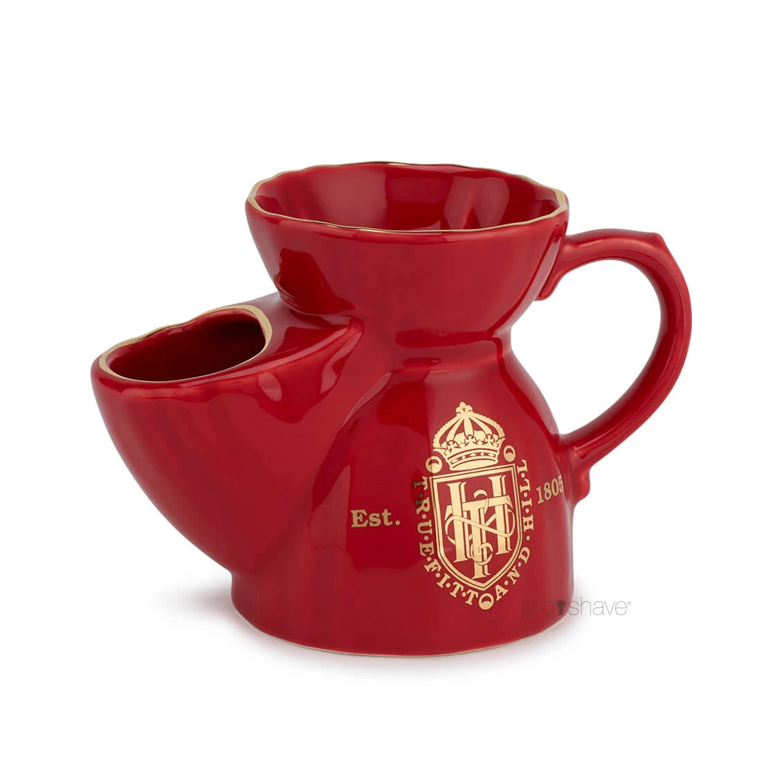 Truefitt   Hill Shaving Mug  Scuttle  Red
