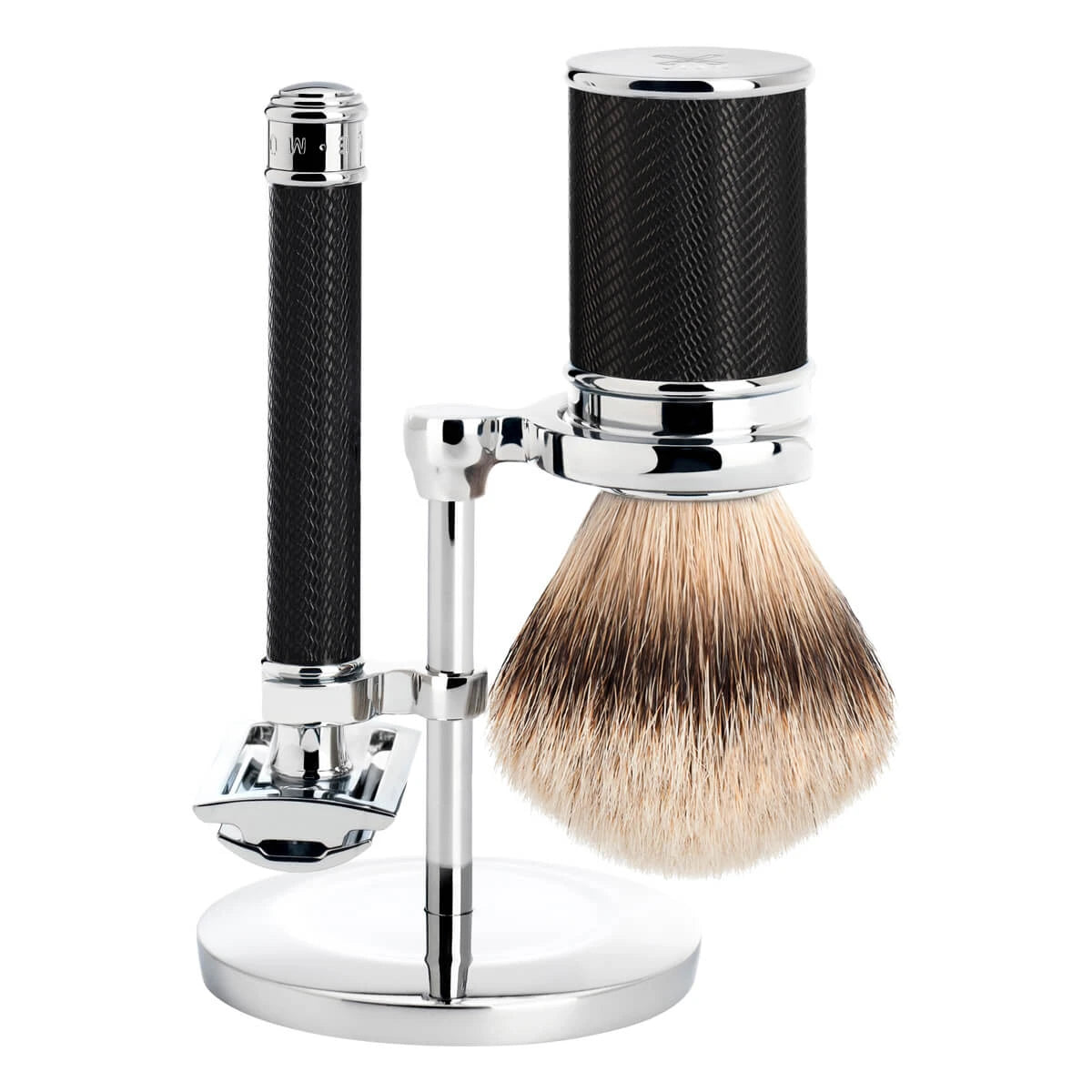 M? Hle Shaving Barbersæt Med De Skraber Barberkost Og Holder Traditional Black