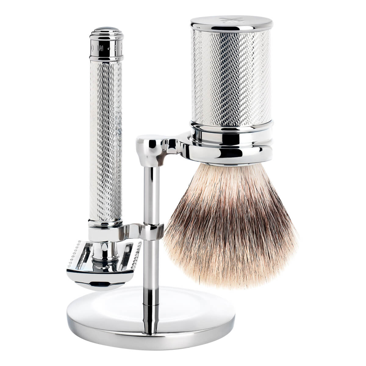 M? Hle Shaving Barbersæt Med De Skraber åben Kam Silvertip Fibre? Barberkost Og Holder Traditional