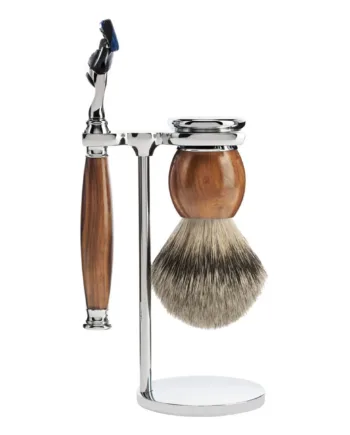 M? Hle Shaving Barbersæt Med Skraber  Barberkost Og Holder  Sophist  Ironwood