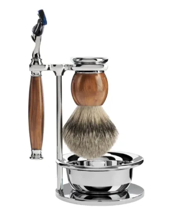 M? Hle Shaving Barbersæt Med Skraber  Barberkost  Holder Og Skål  Sophist  Ironwood