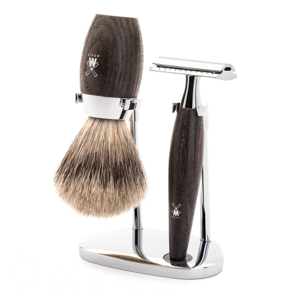 M? Hle Shaving Barbersæt Med De Skraber  Barberkost Og Holder  Kosmo  Moseeg