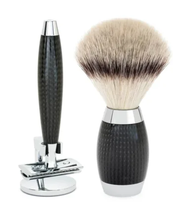 M? Hle Shaving Edition No  1  Barbersæt Med De Skraber  Silvertip Fibre?  Barberkost Og Holder Til Skraber  Carbon