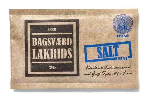 Bagsværd Lakrids Hel Plade Lakrids  Quot Salt Mini Quot  40g