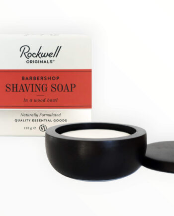 Rockwell Razors Barbersæbe I Træskål  Barbershop Scent  113 Gr