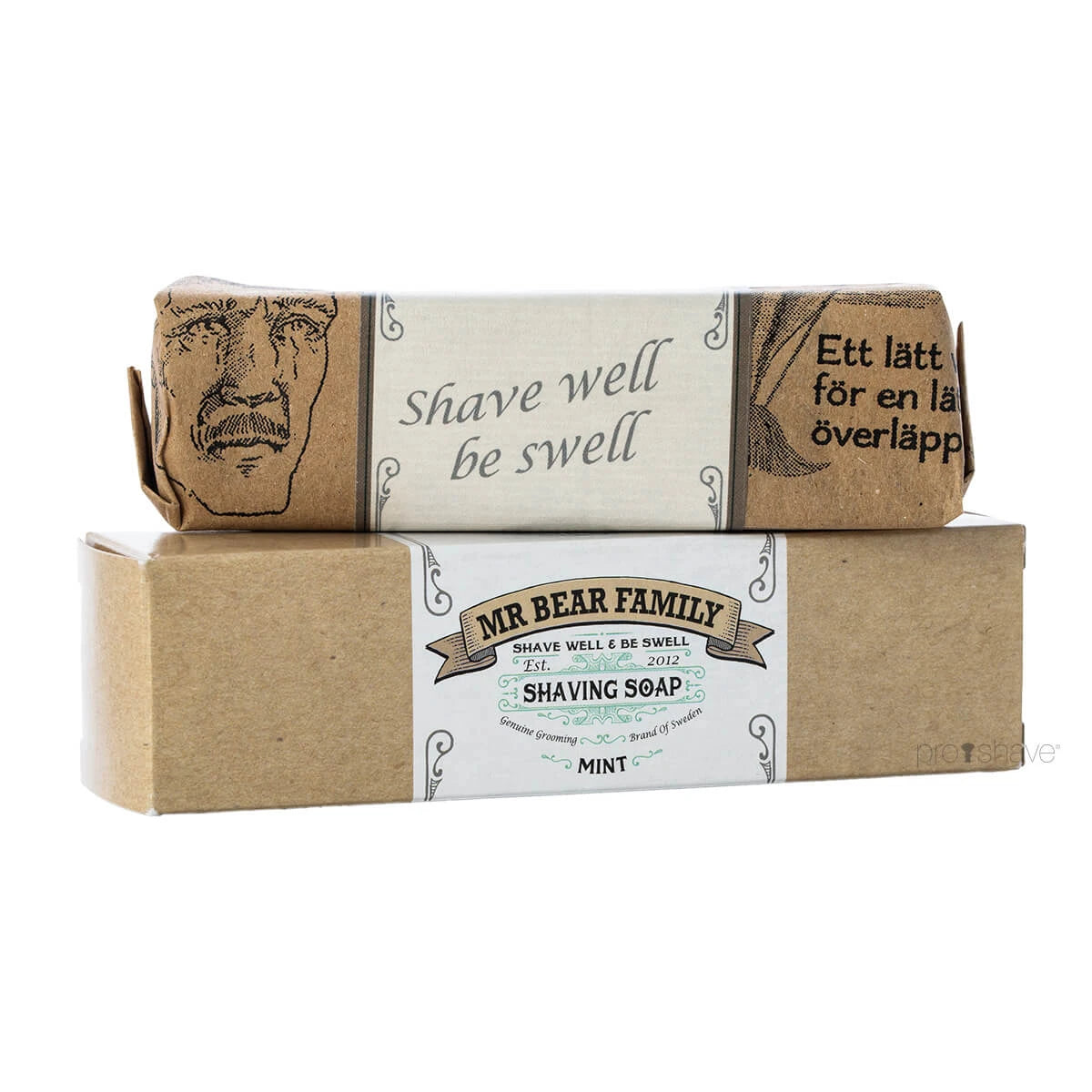 Mr Bear Barbersæbe I Shavestick Mint 80 Gr