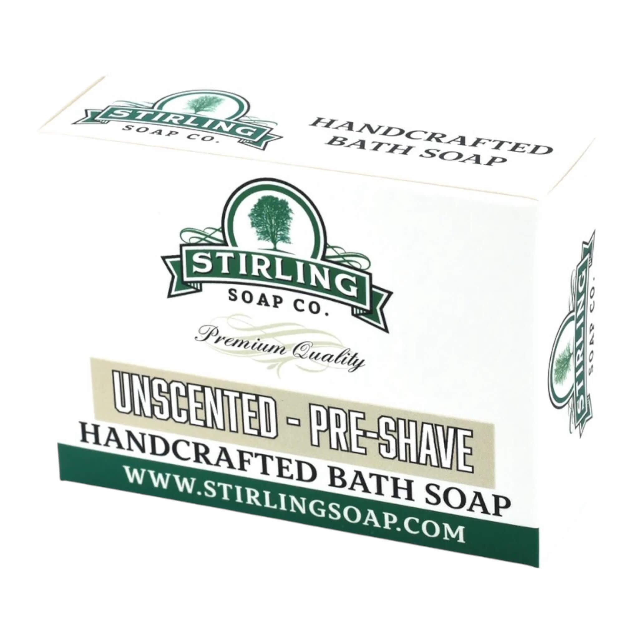 Stirling Soap Company Preshave Bar Unscented 155 G