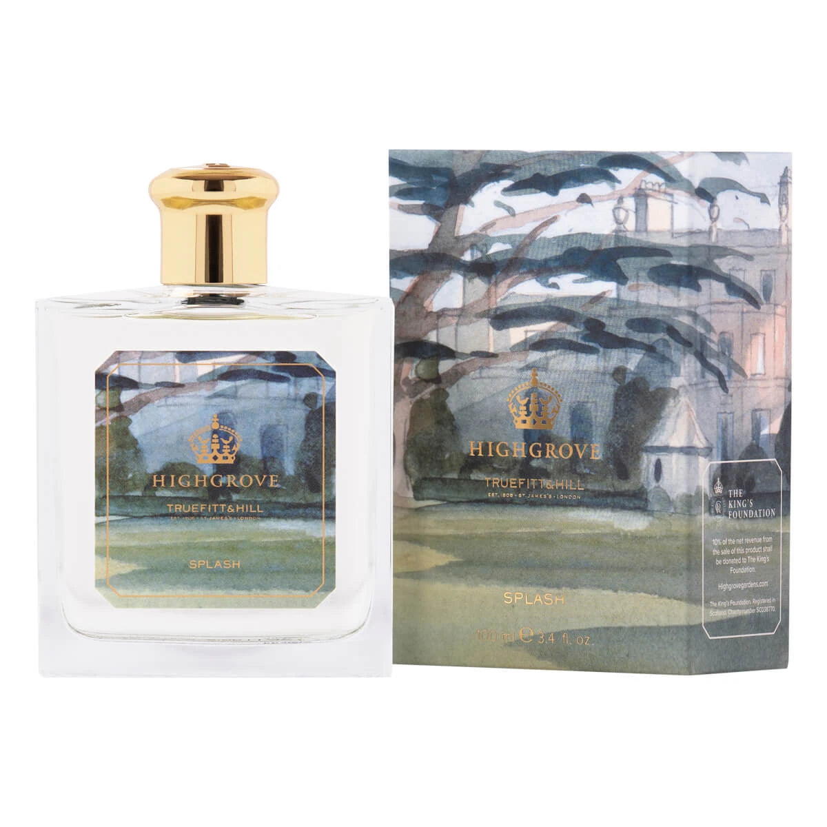 Truefitt   Hill Aftershave Splash  Highgrove  100 Ml